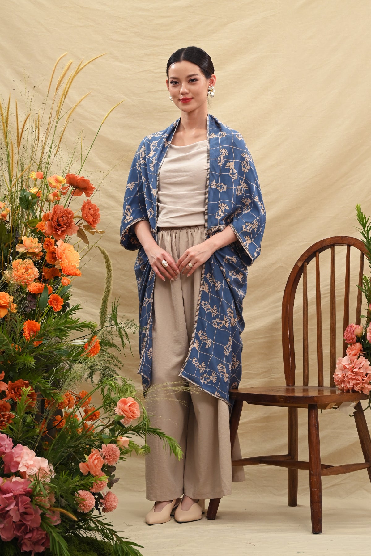 Outer Rayon Blue Betawi T5689