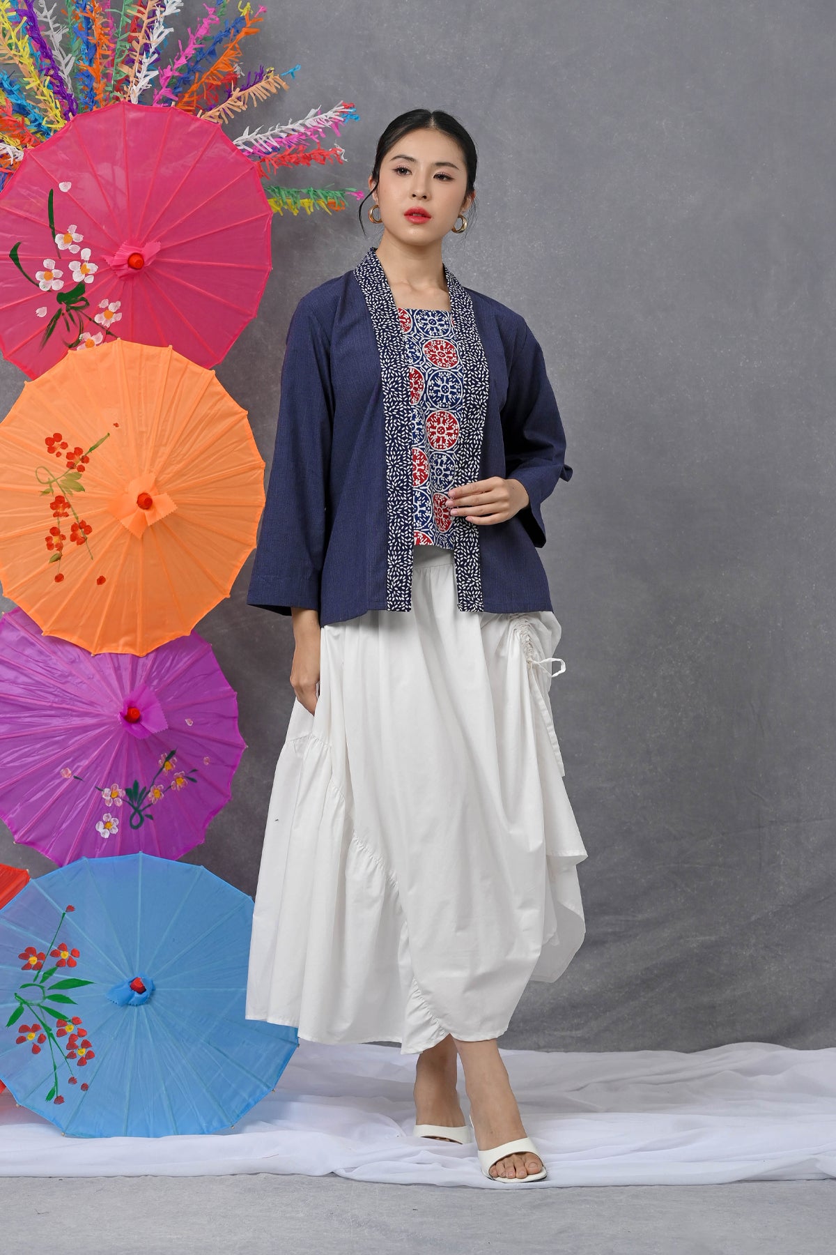 Kebaya Long Navy PART0476