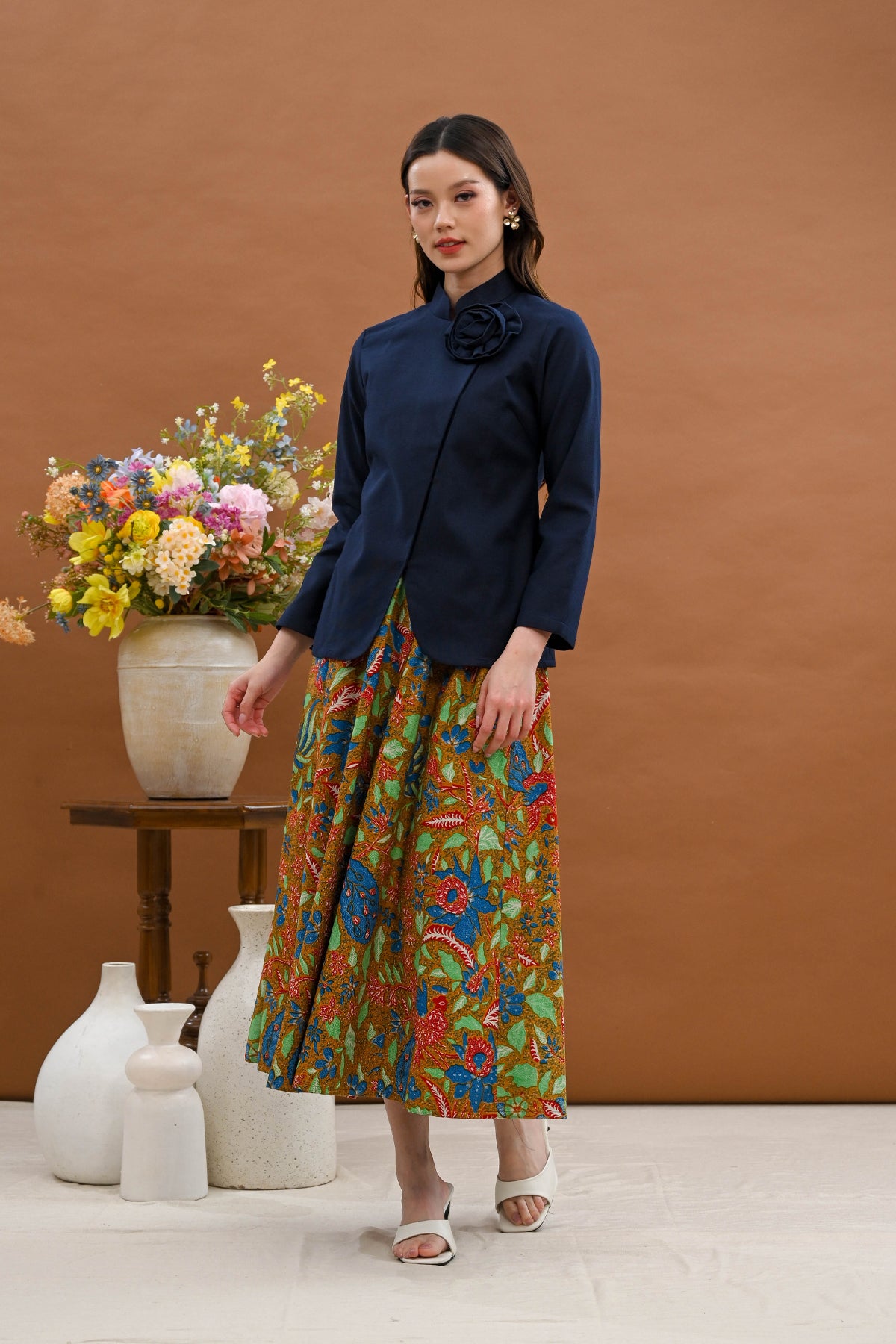 Cahaya Long Basic Blue T5528