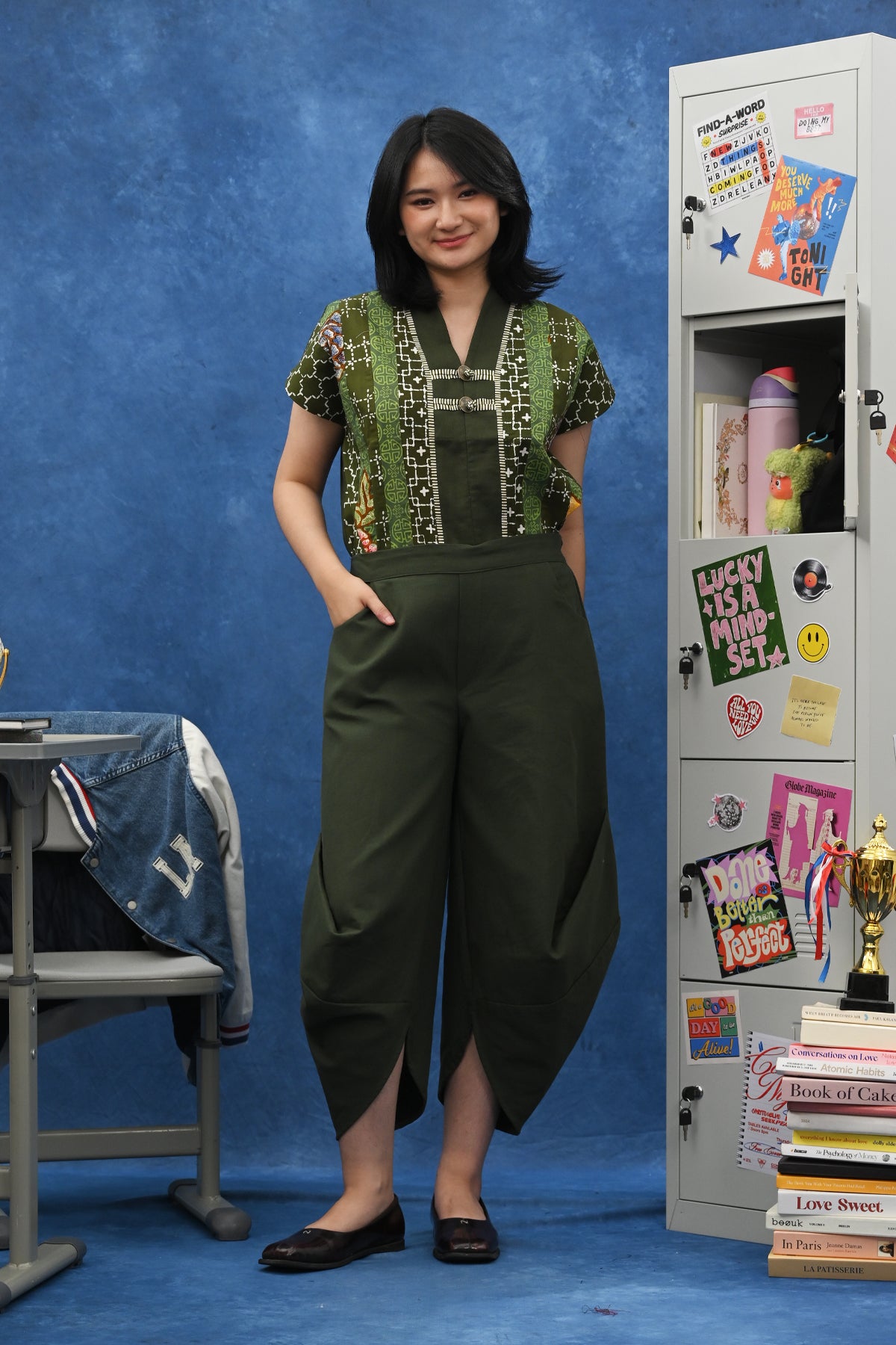 Coral Pants basic Green P0663