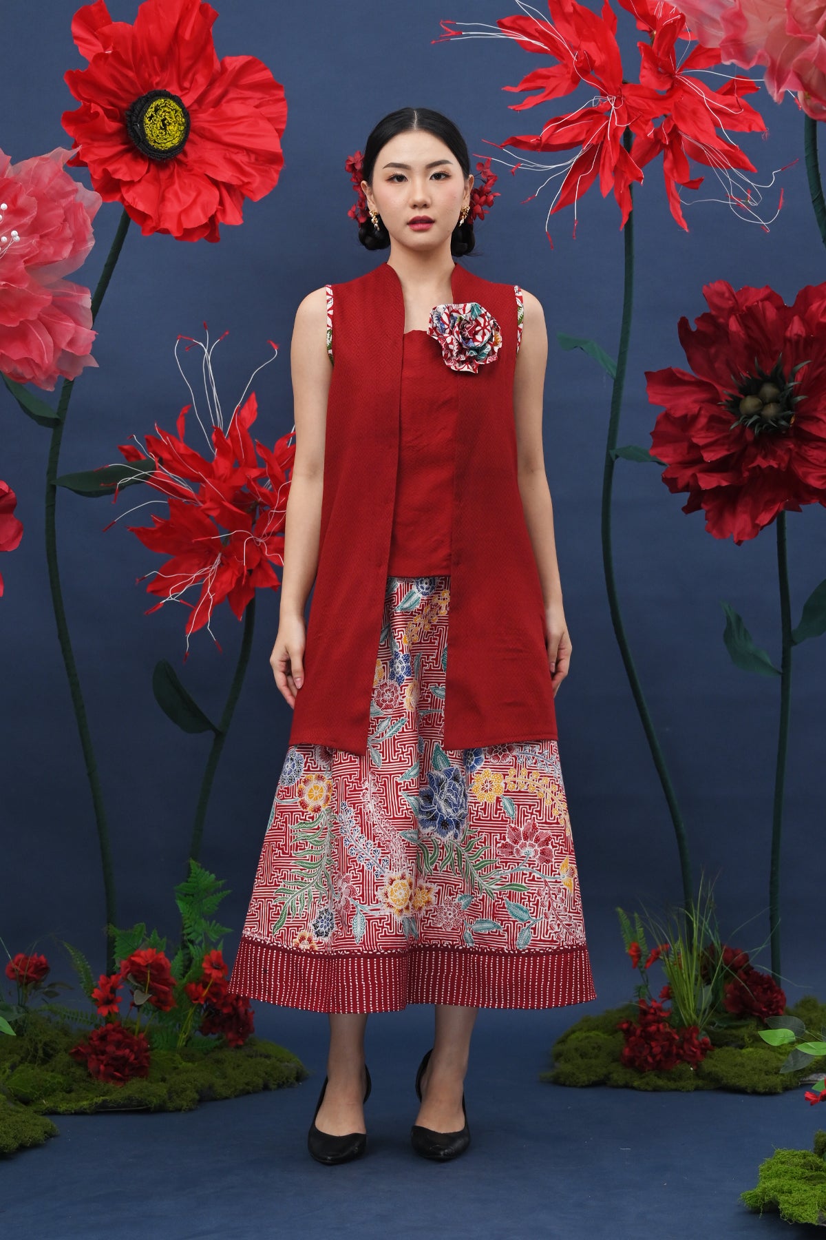 Kebaya Sleeveless Dobi CNY T5297