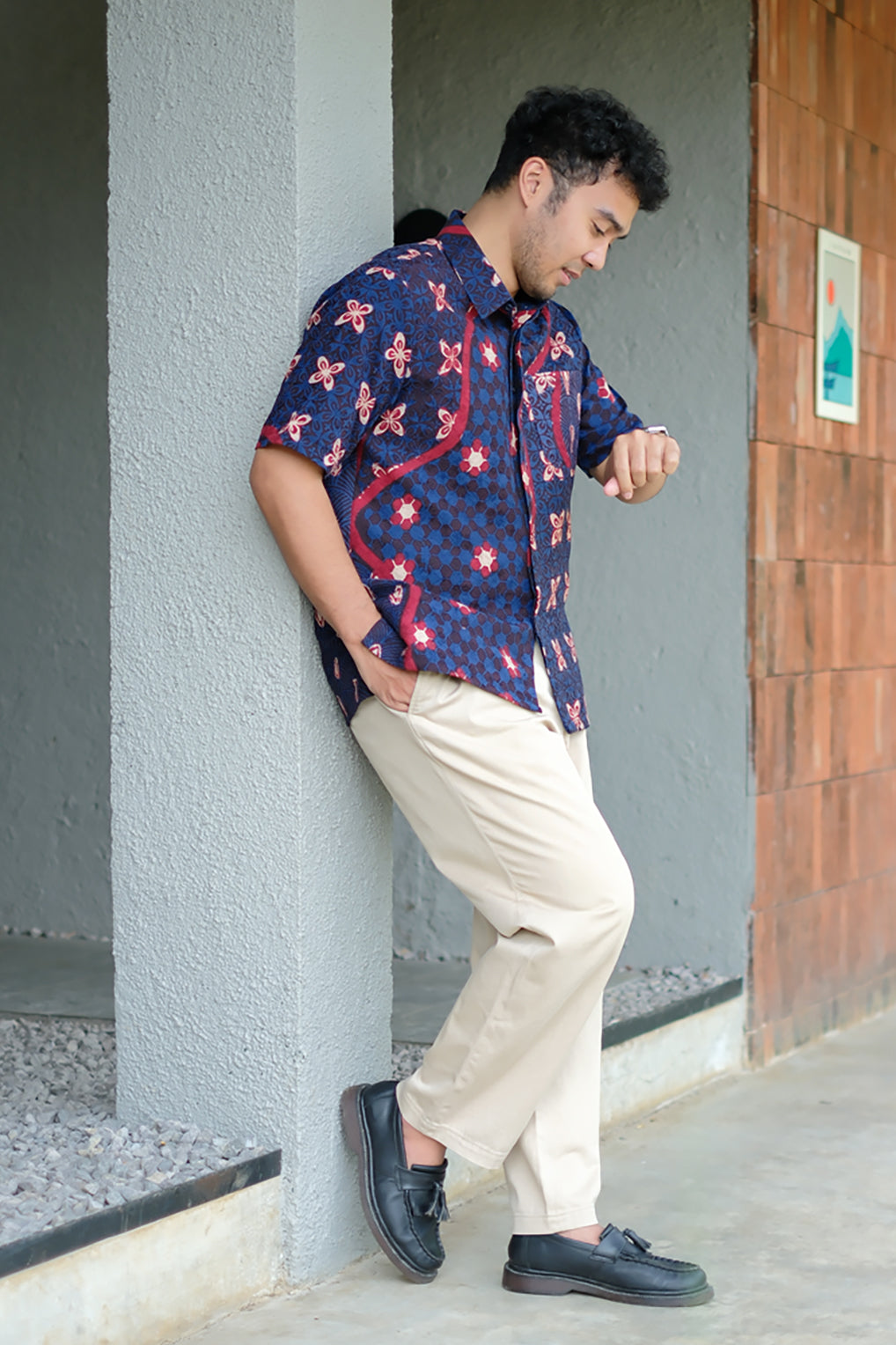 Rayya Short Blue Red M0295