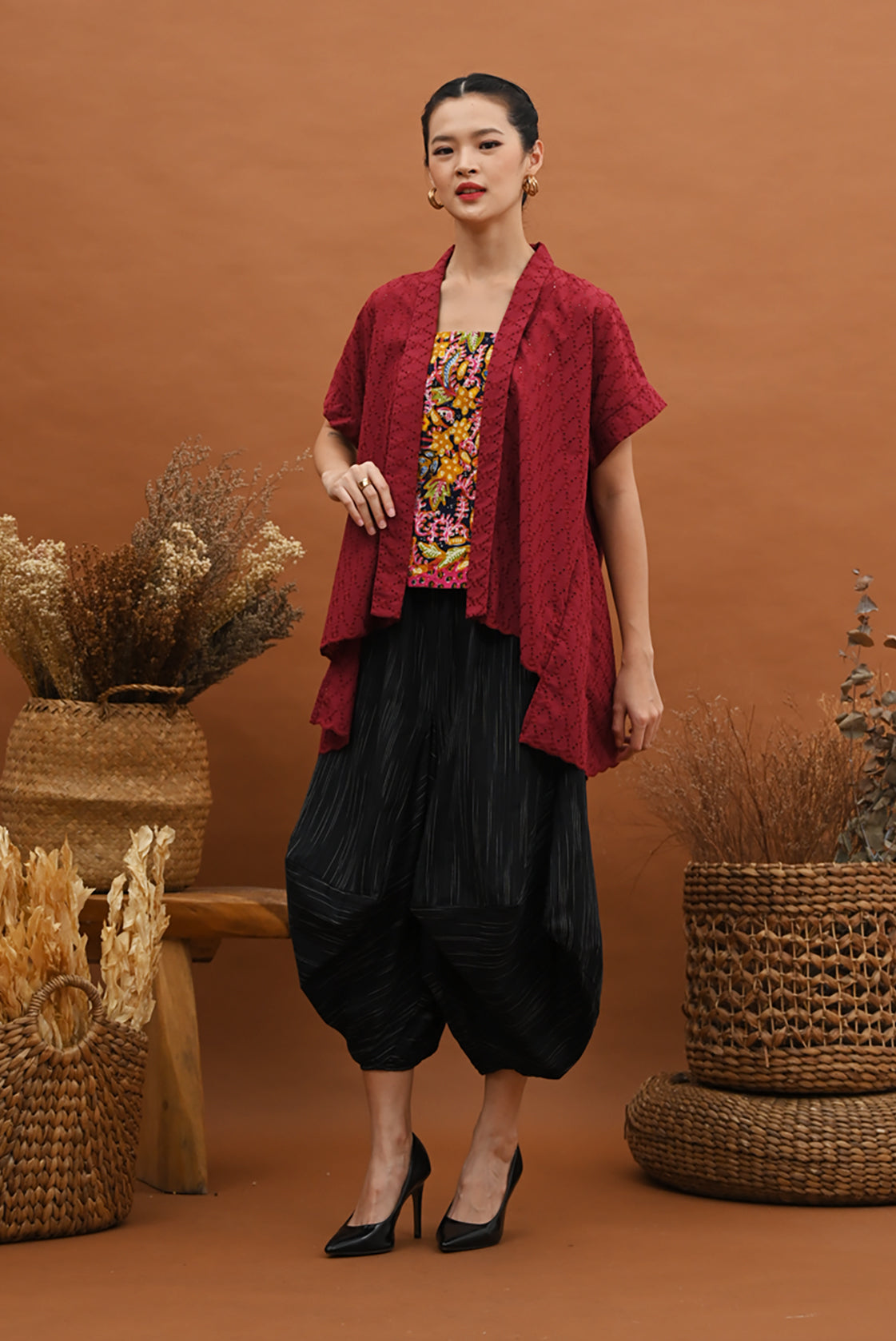 Aquamarine Kartini Red Lasem T2861