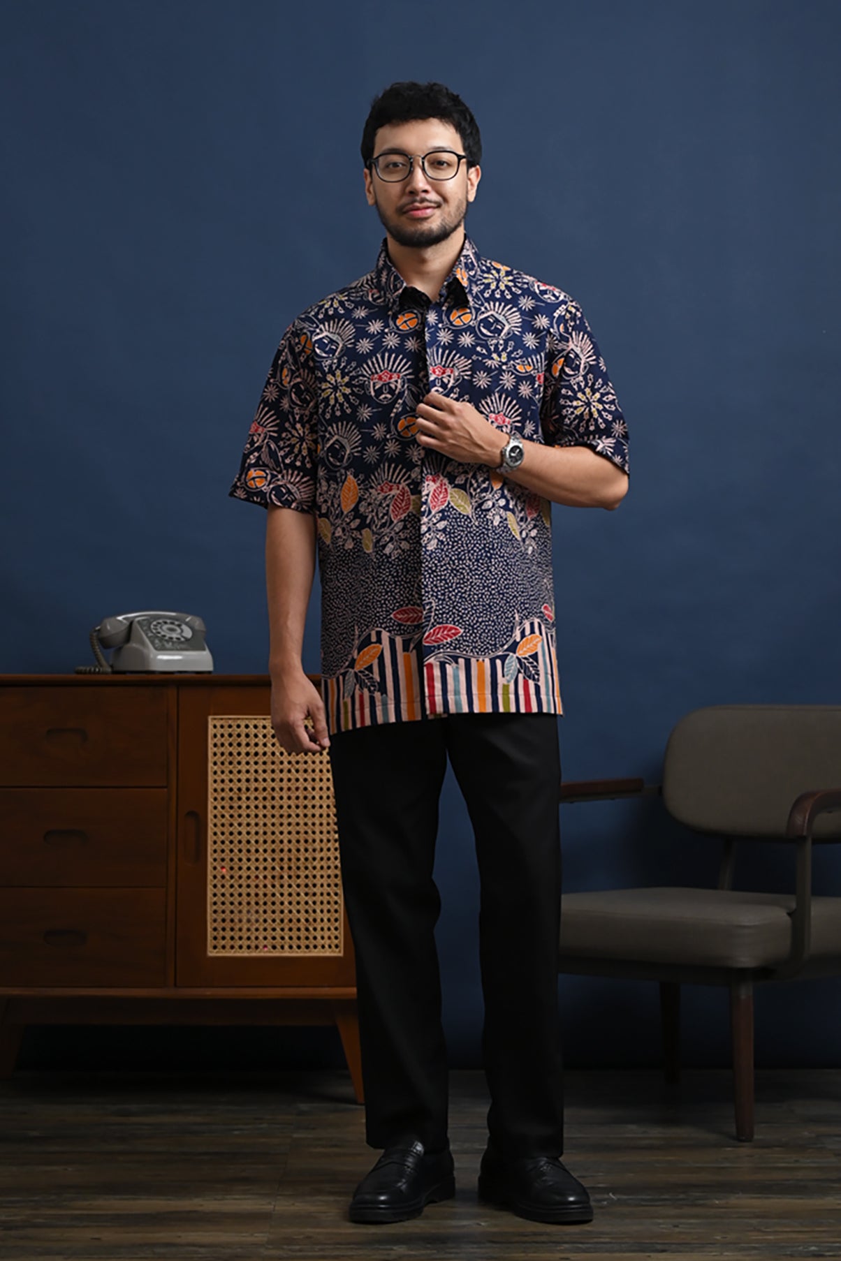 Betawi Blue Short M0303