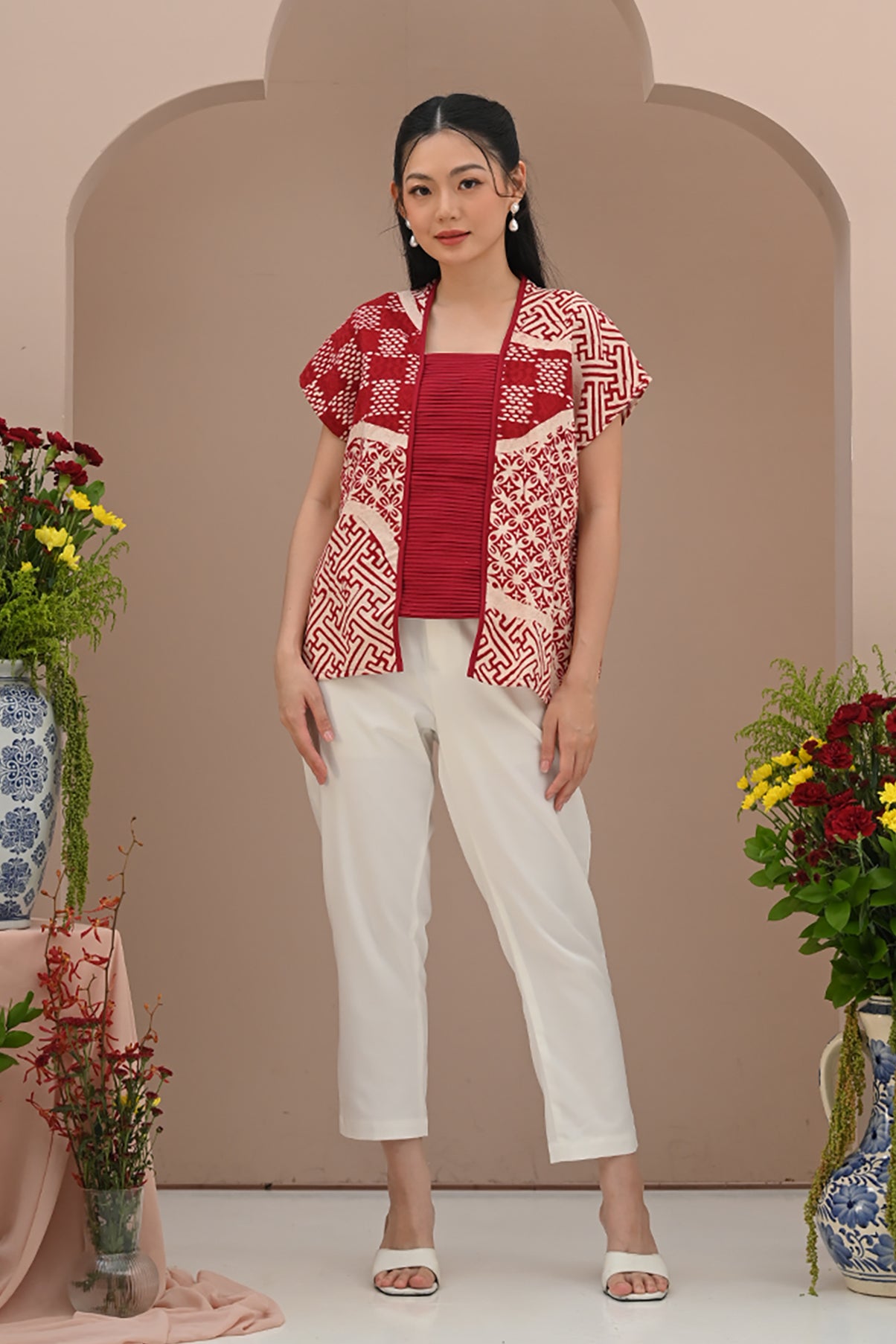 Dhini Lipit Merah Putih T3162