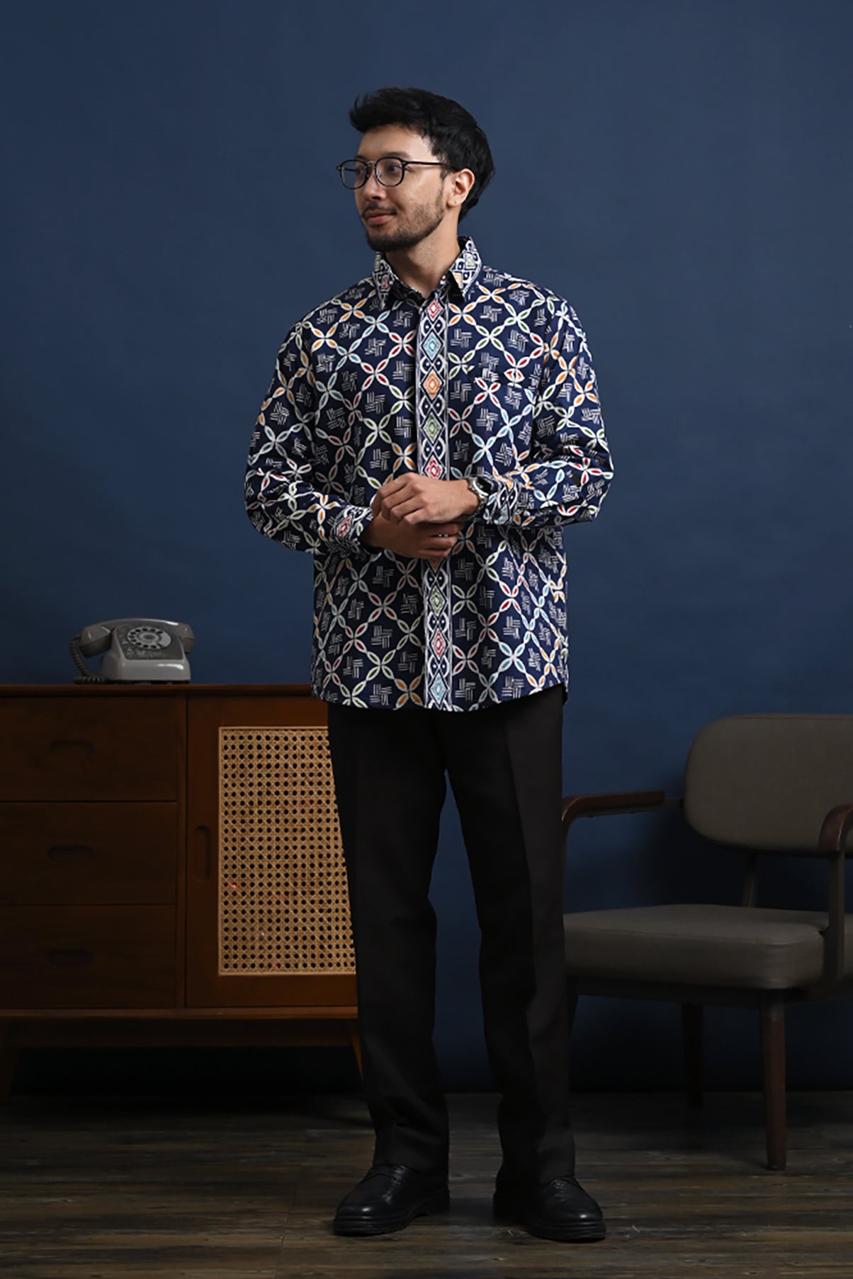 Banara Long Wonogiren Blue L0137