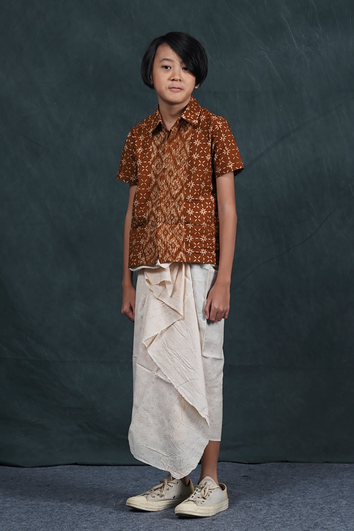 Shirt Garut Short Brown K0004