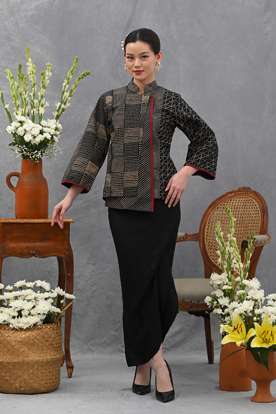 Adisty Long Garut Black T4023