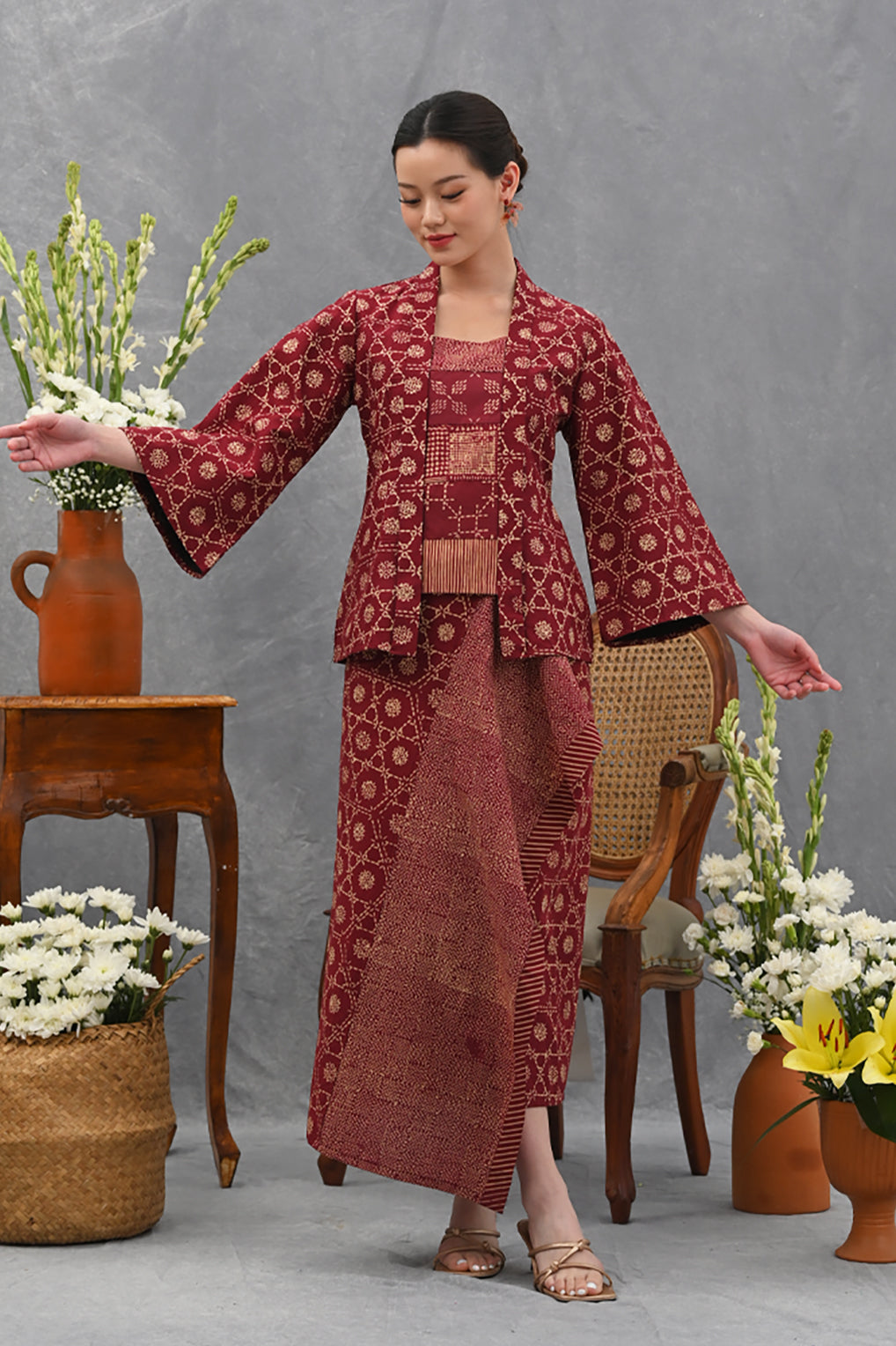 Kebaya Garut Red T4017