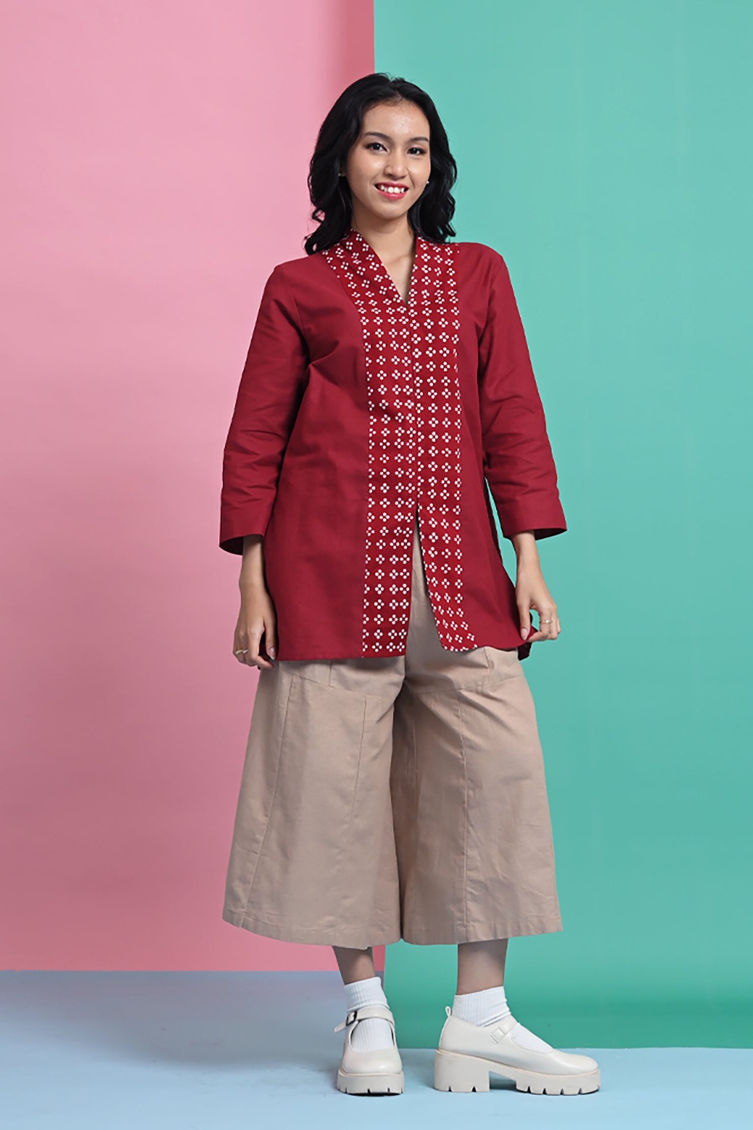 Fitria Red Maroon PART of Mirae PART0290