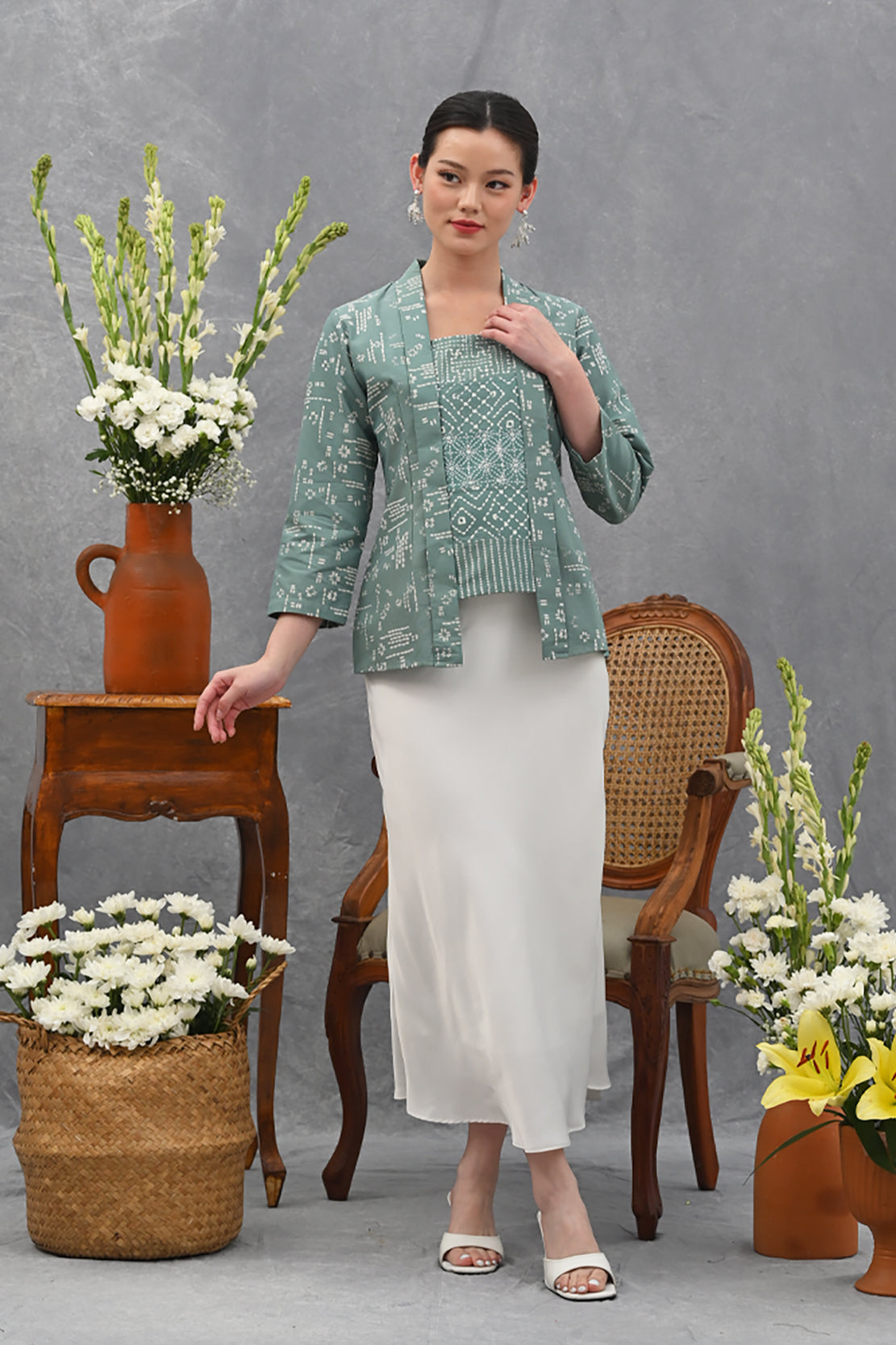 Kebaya Garut Long Green T4015