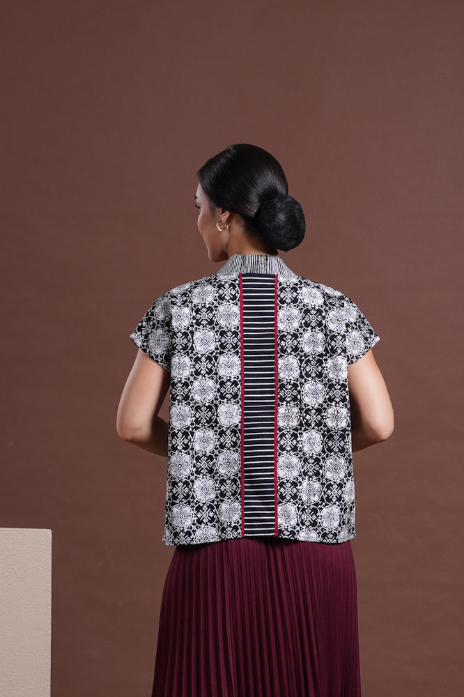 Kebaya Jlamprang Black T2596