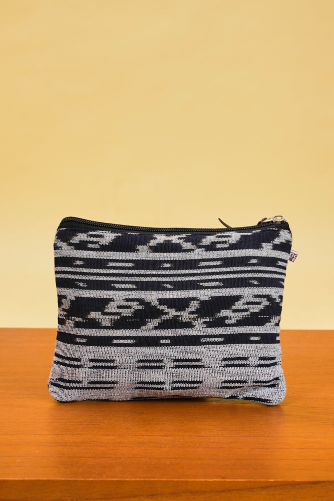 Pouch Tenun Black Grey A0043
