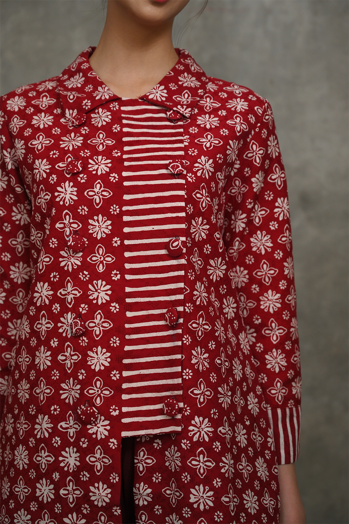 Tunik Loosi Dobi Merah Putih T6032
