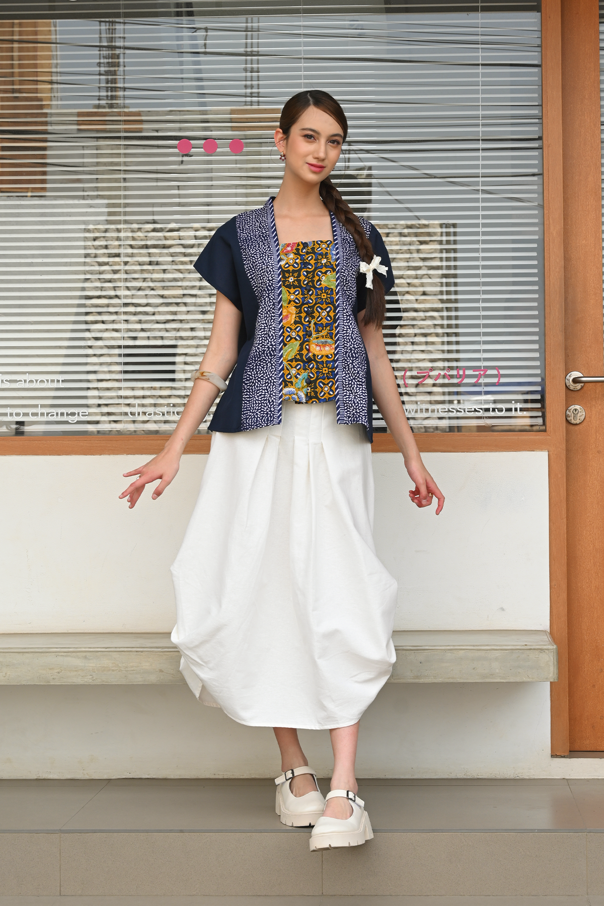 Kebaya Dhini Encim Navy PART0516