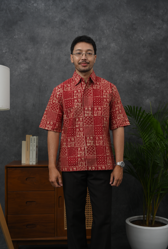 Ondel Betawi Red Short M0372
