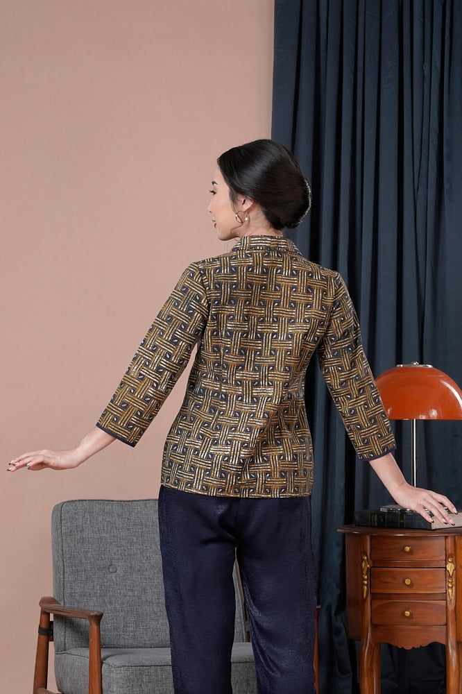 Kebaya Simbok Indigo T2189