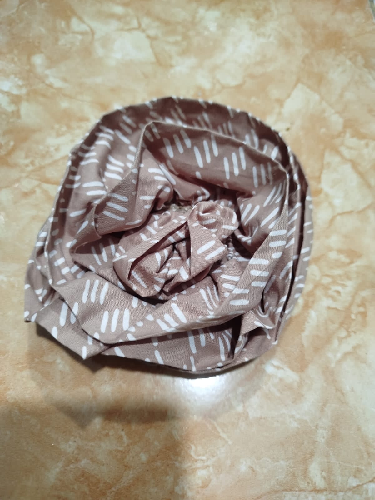 Bross Bunga Garut Brown A0119