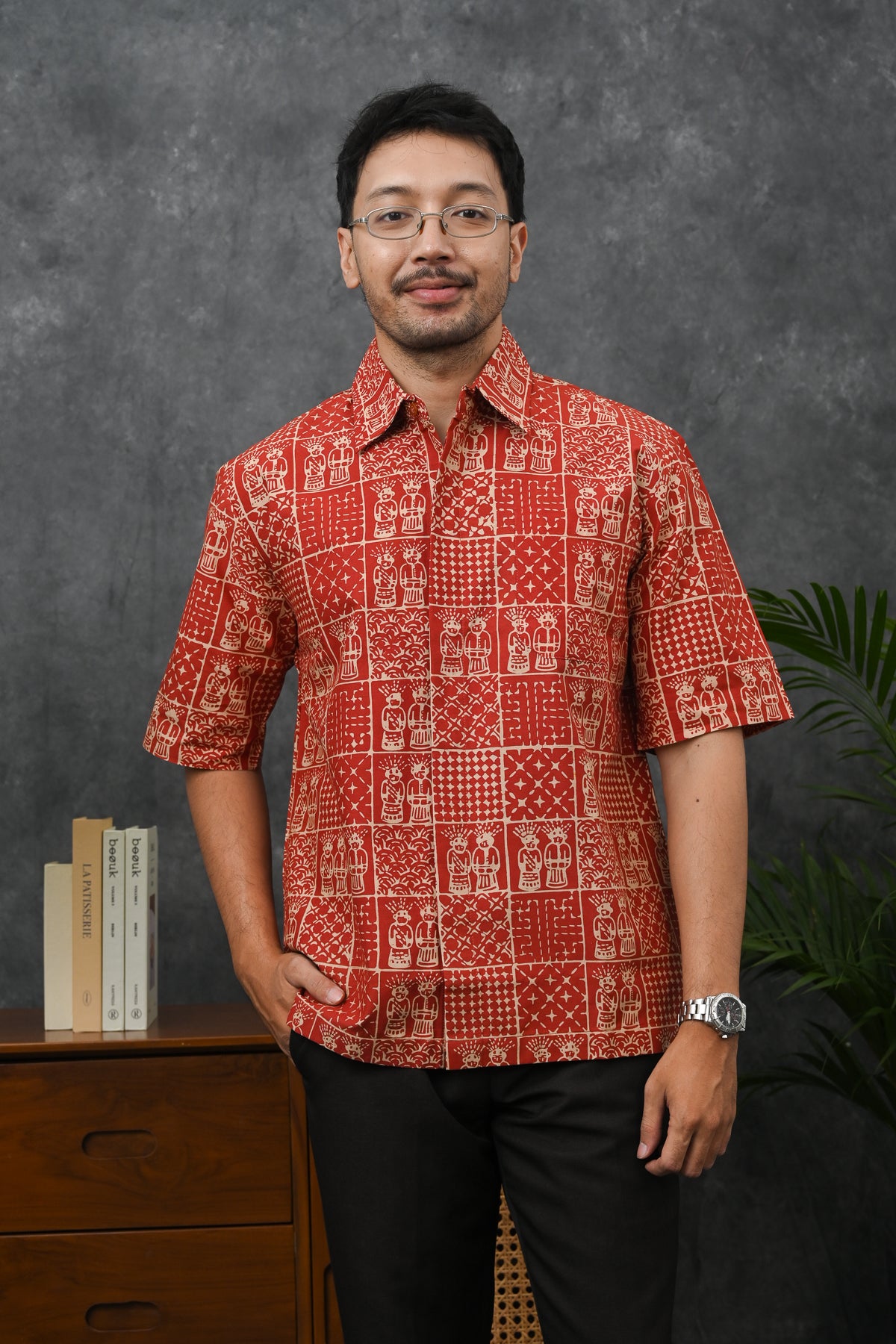 Ondel Betawi Orange Short M0373