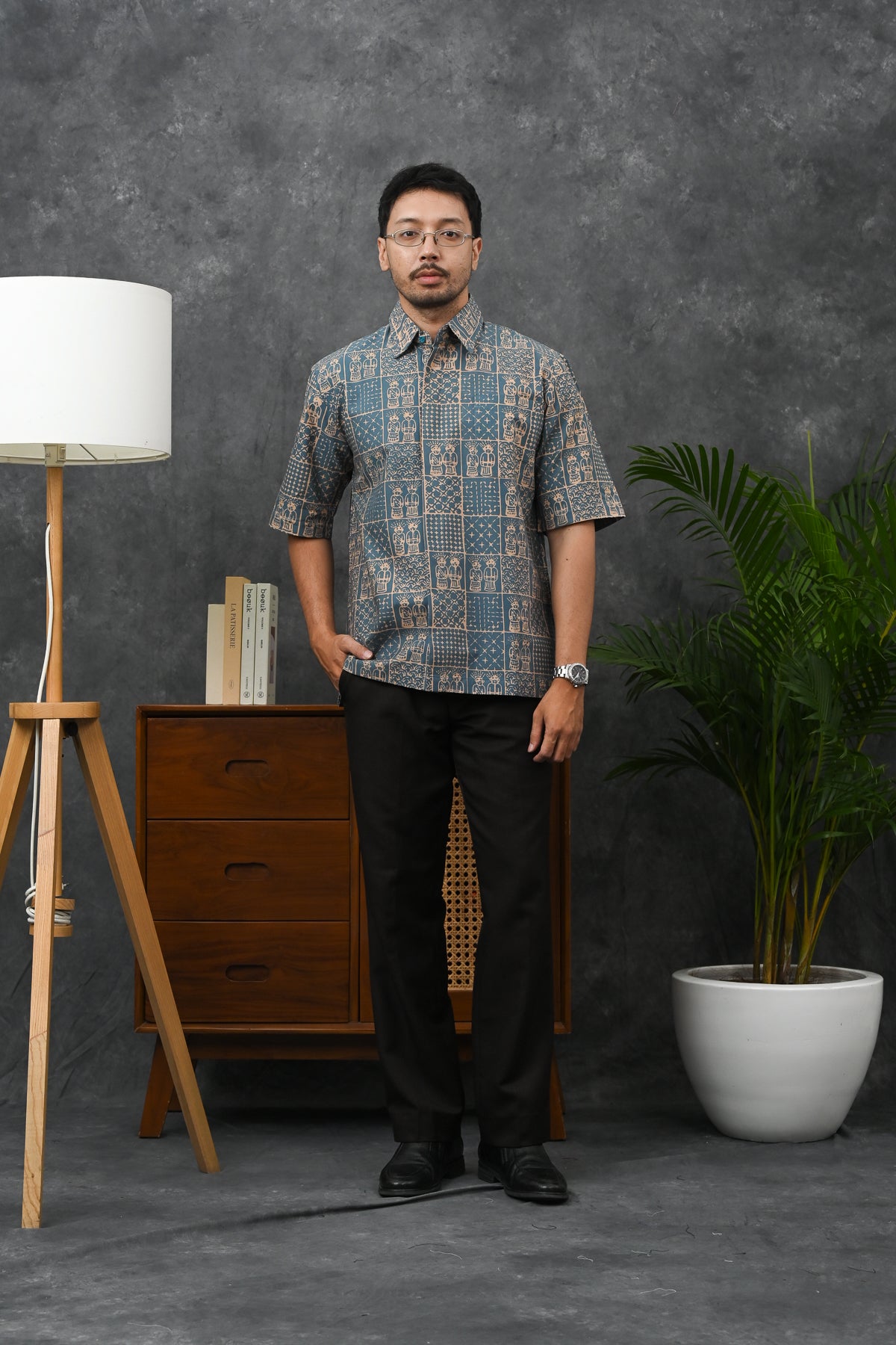 Ondel Betawi Torquoise Short M0374