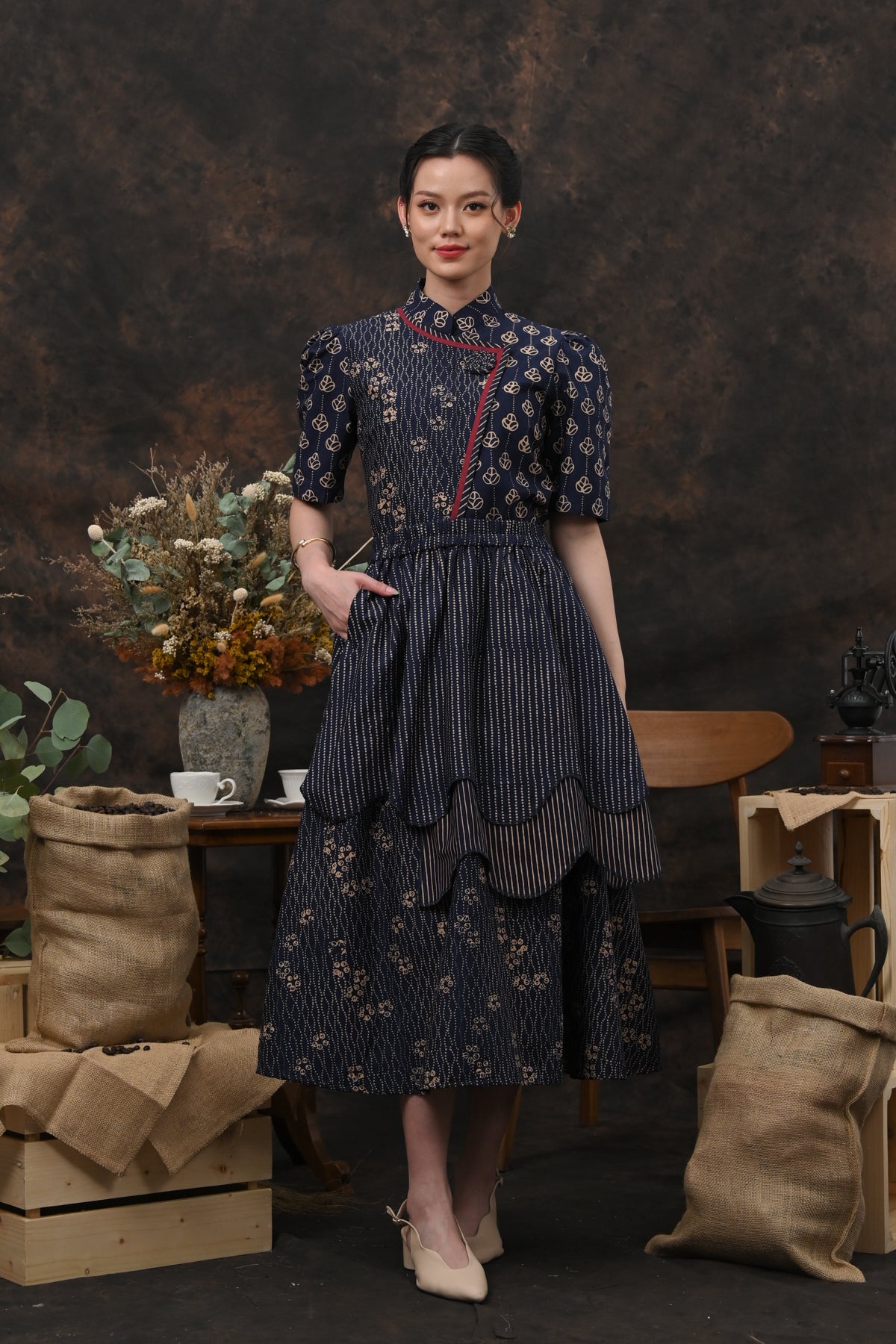 Tila Skirt Garut Kopi P0736