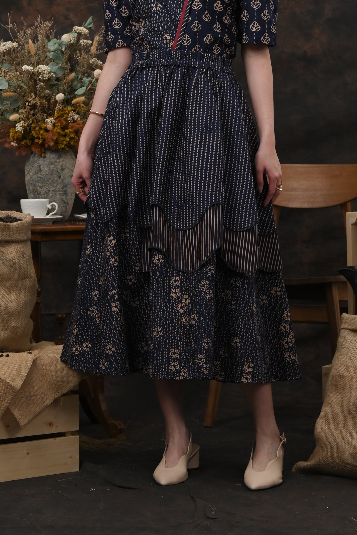Tila Skirt Garut Kopi P0736