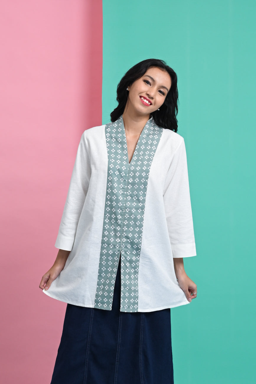 Fitria White Grey PART of Mirae PART0291