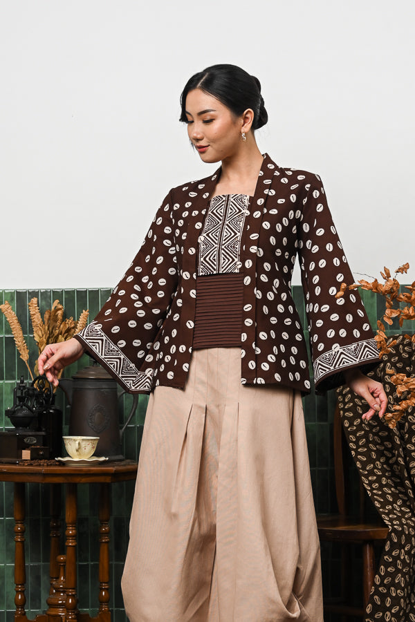 Kebaya Lipit Garut Kopi T4671