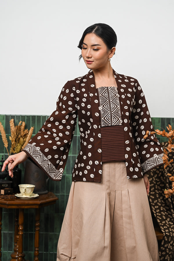Kebaya Lipit Garut Kopi T4671