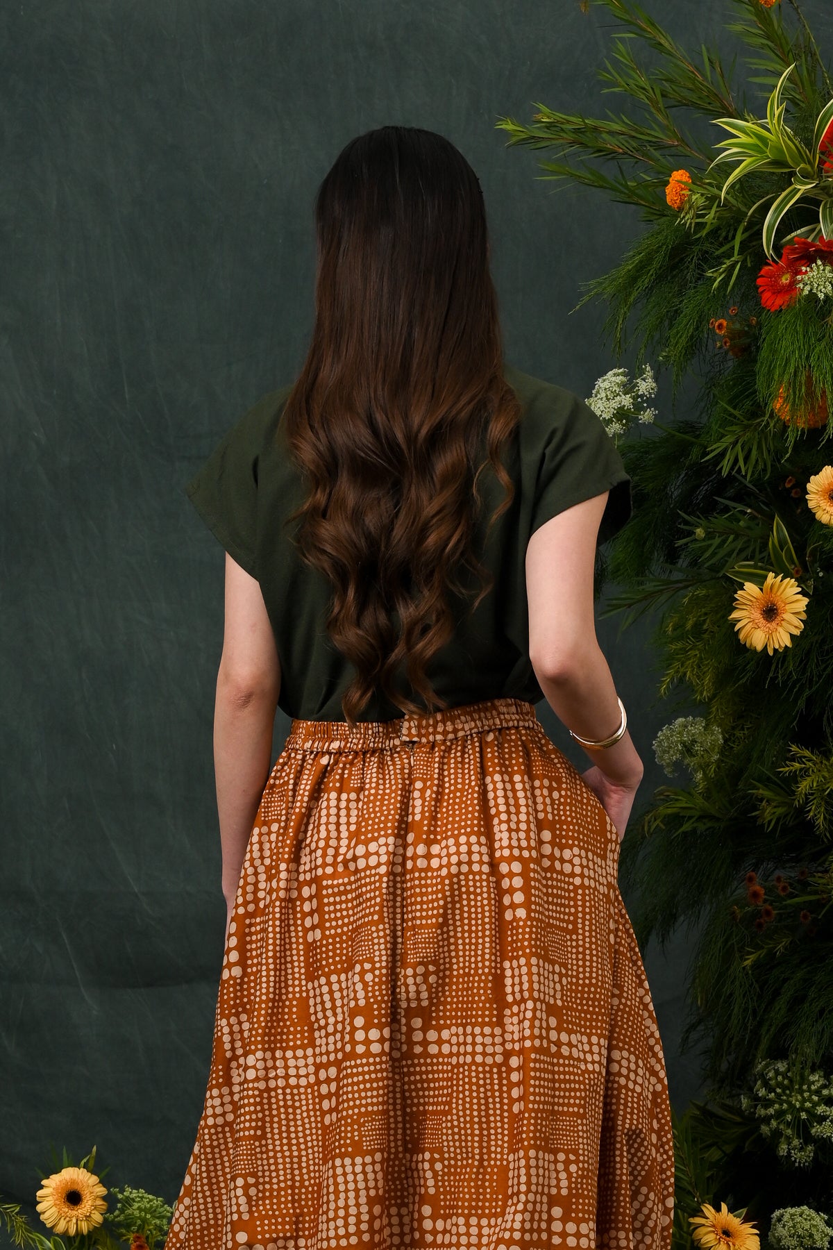 Ballon Skirt Garut Brown P0717