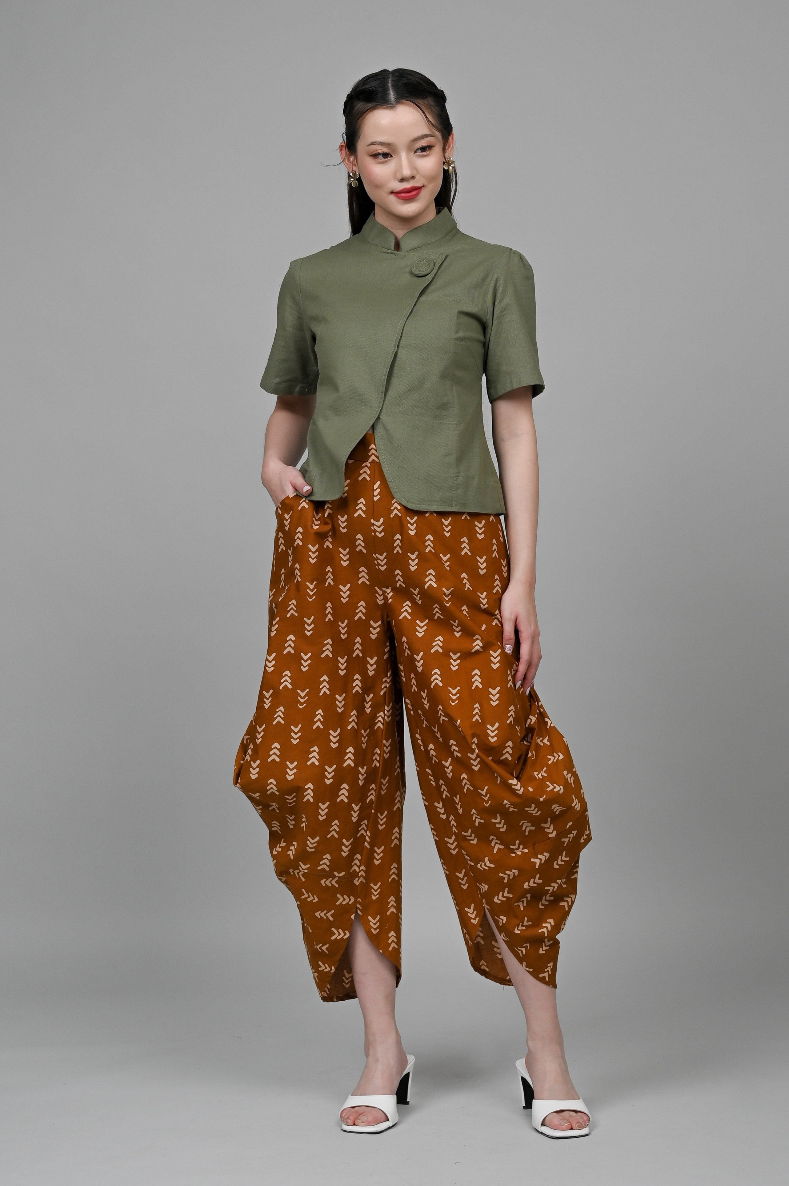 Coral Pants Garut Brown P0343
