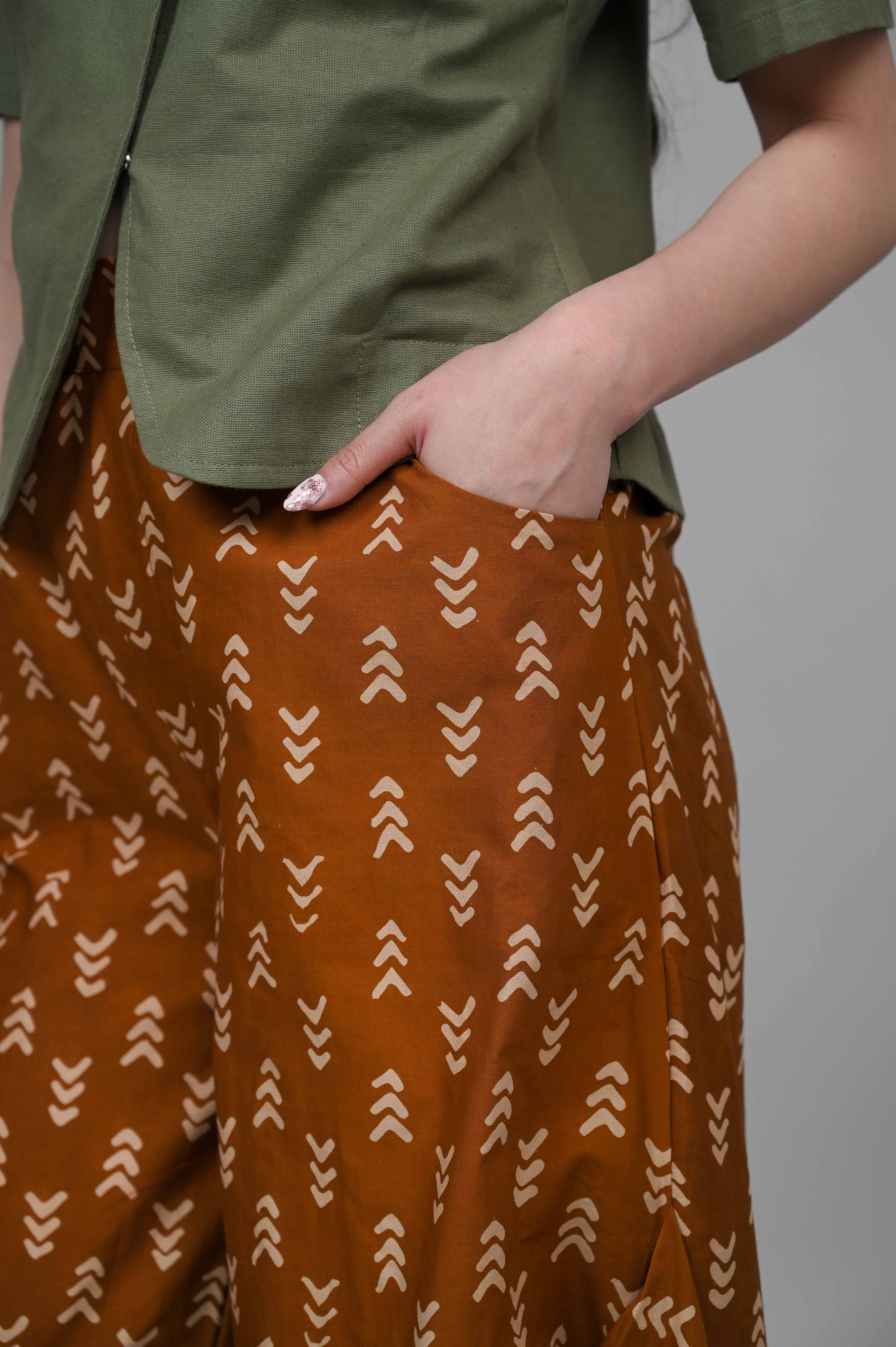 Coral Pants Garut Brown P0343