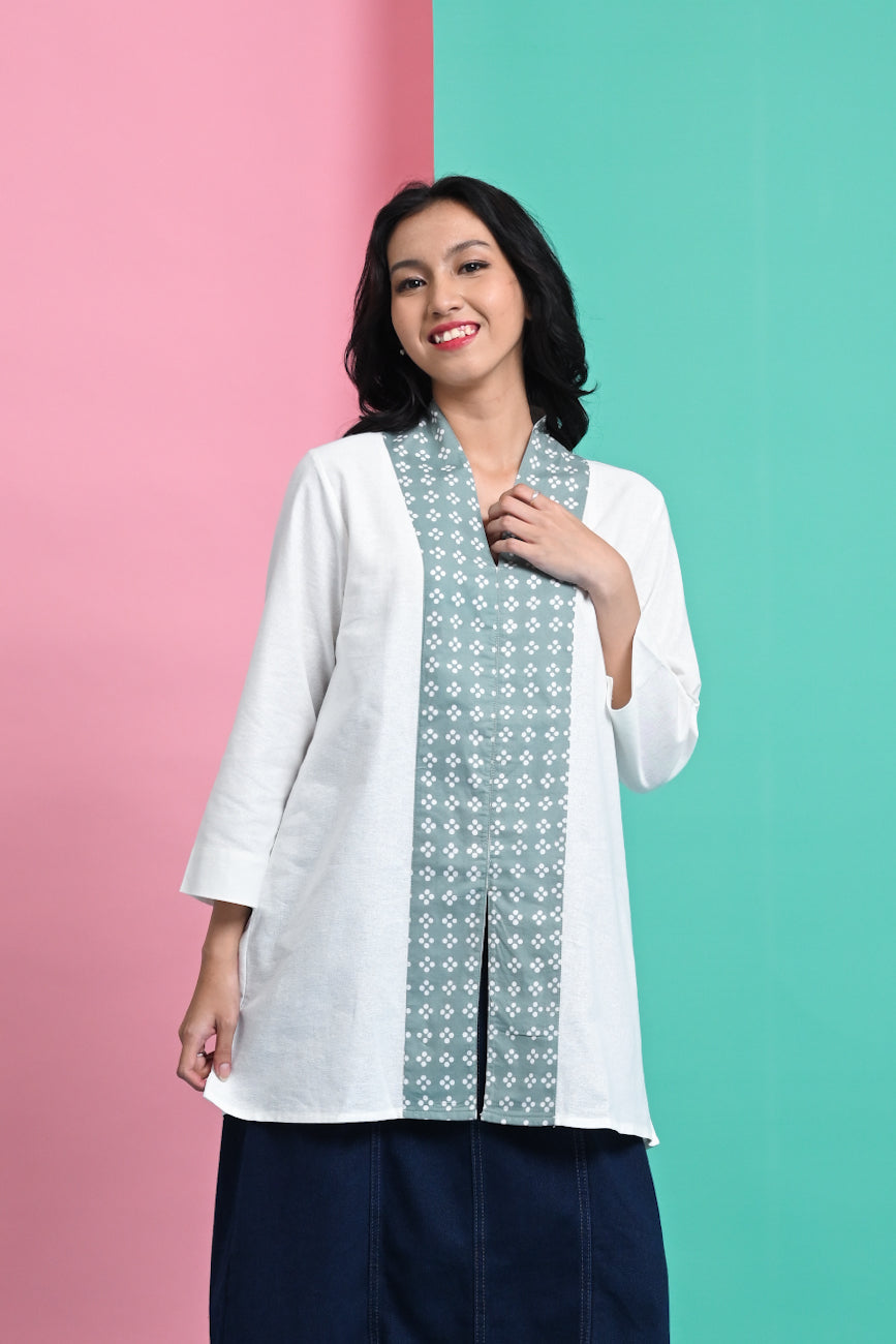 Fitria White Grey PART of Mirae PART0291