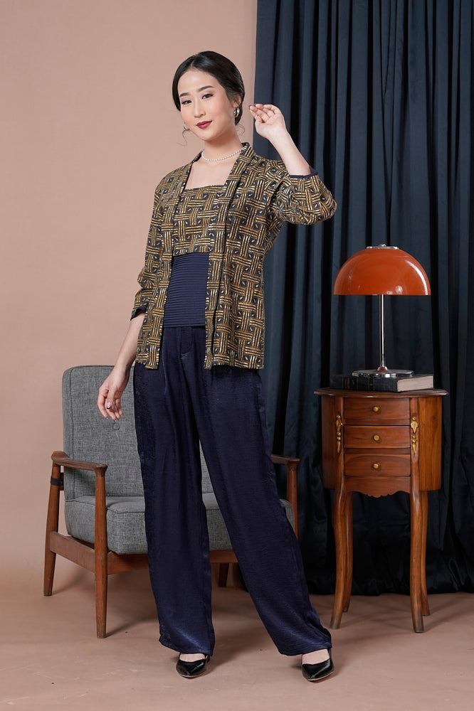 Kebaya Simbok Indigo T2189