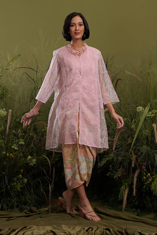 Ayala Organza Pink W Camisole T2145