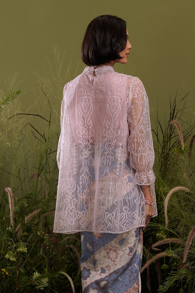 Alesha Organza Pink W Camisole T2154