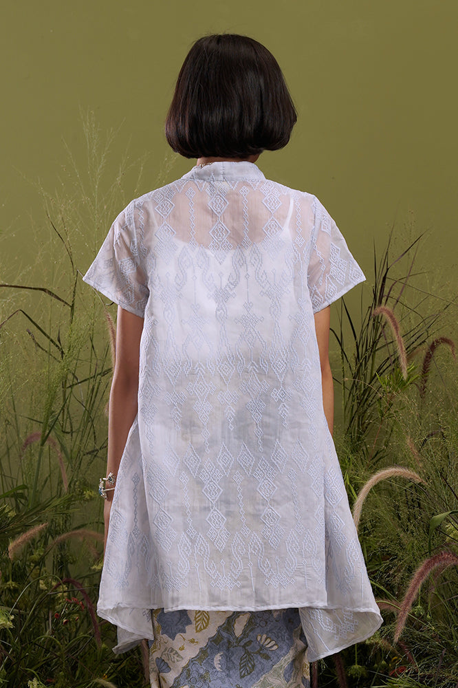 Elena Organza Blue Short T2127