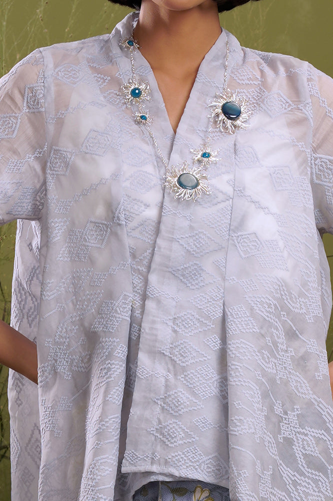 Elena Organza Blue Short T2127