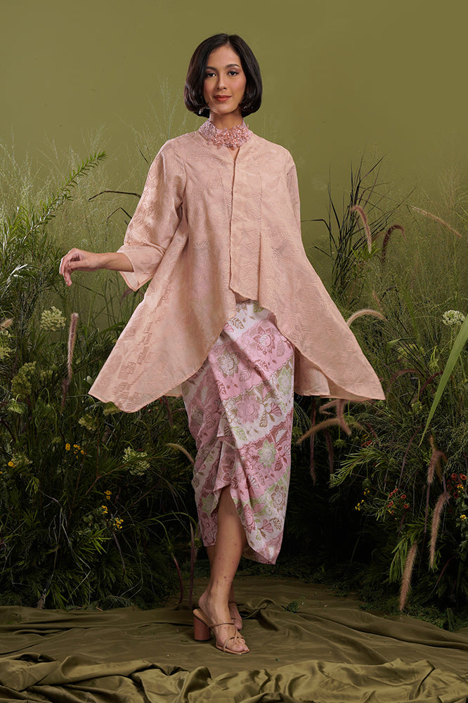 Elena Organza Brown Long T2133