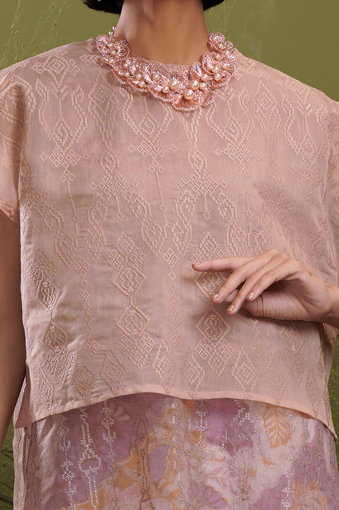 Taslima Organza Brown T2143