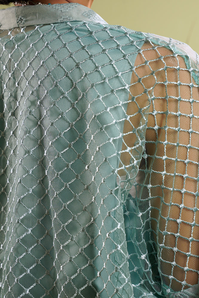 Kusuma Organza Green W Camisole T2138