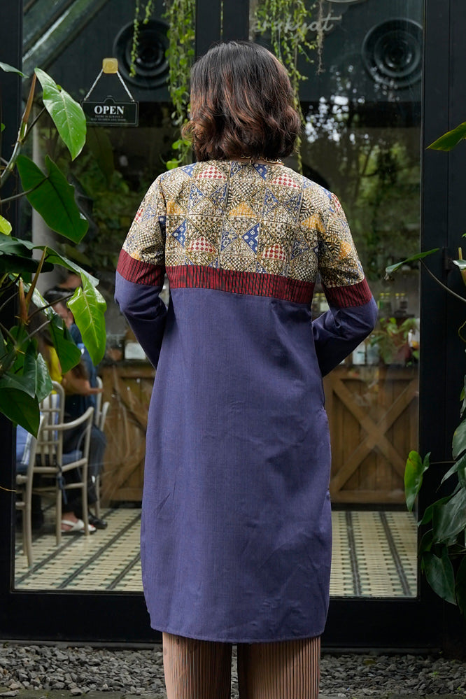 Tunik Tambal Indigo T2053