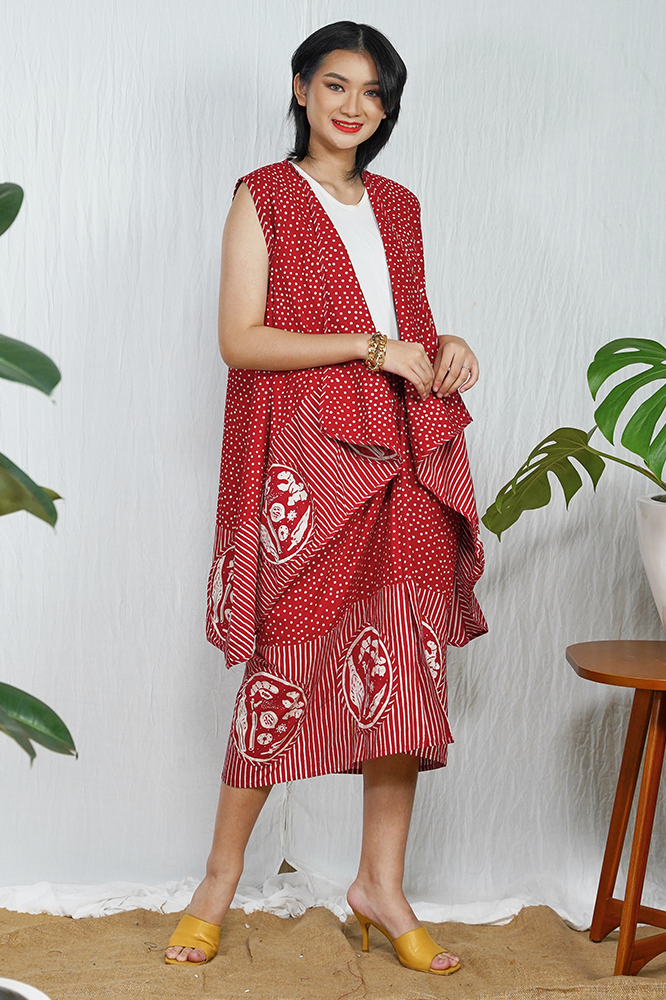 Outer Selampad Rempah Merah T1665