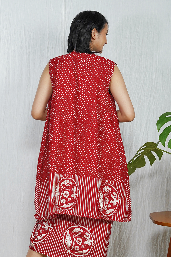 Outer Selampad Rempah Merah T1665