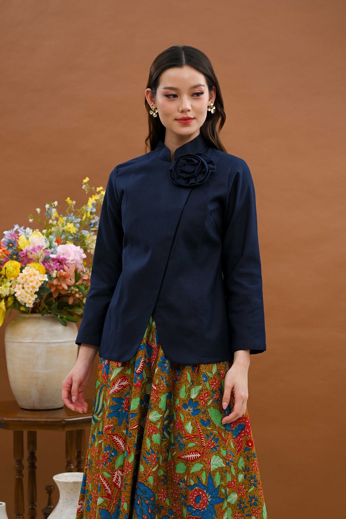 Cahaya Long Basic Blue T5528
