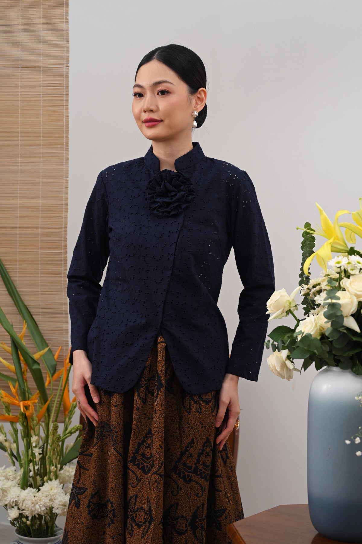 Cahaya Long Basic Navy T5585