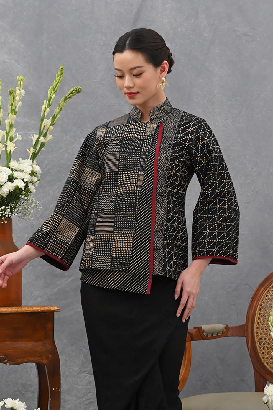 Adisty Long Garut Black T4023