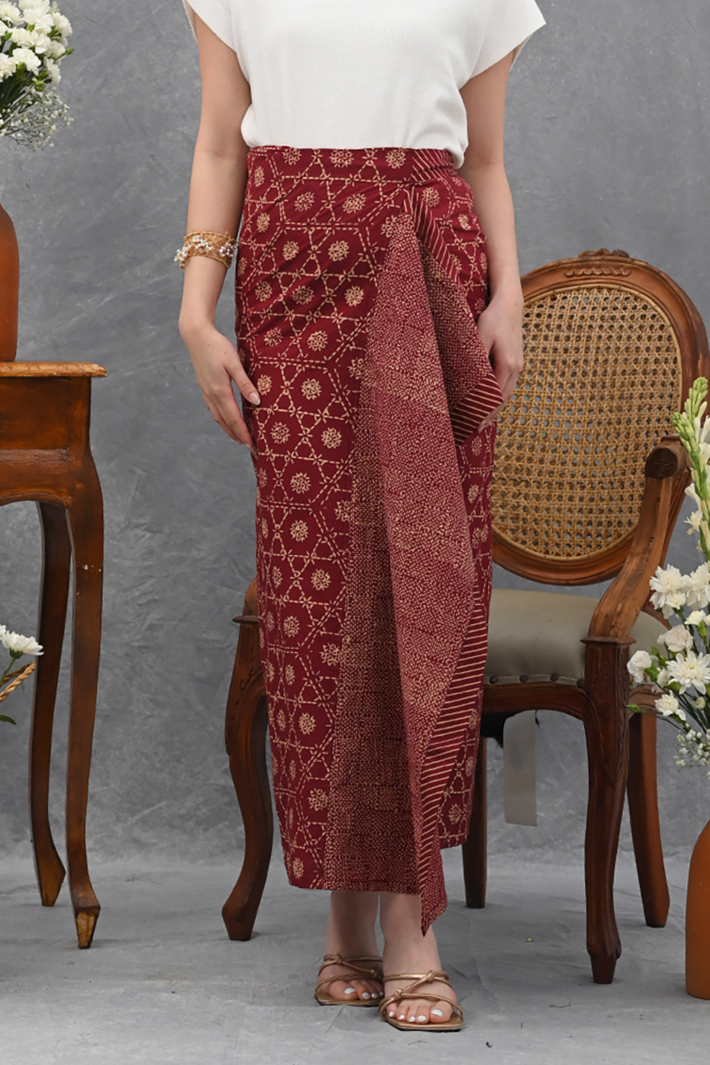 Lilit Skirt Garut Red P0475