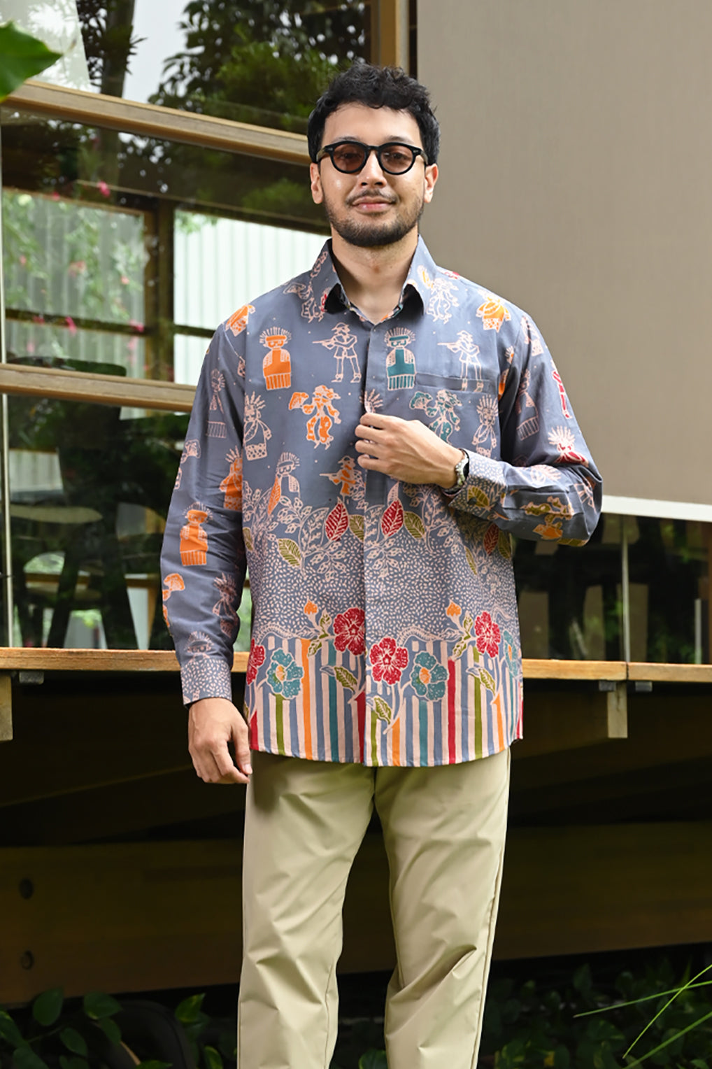 Betawi Grey Long L0153