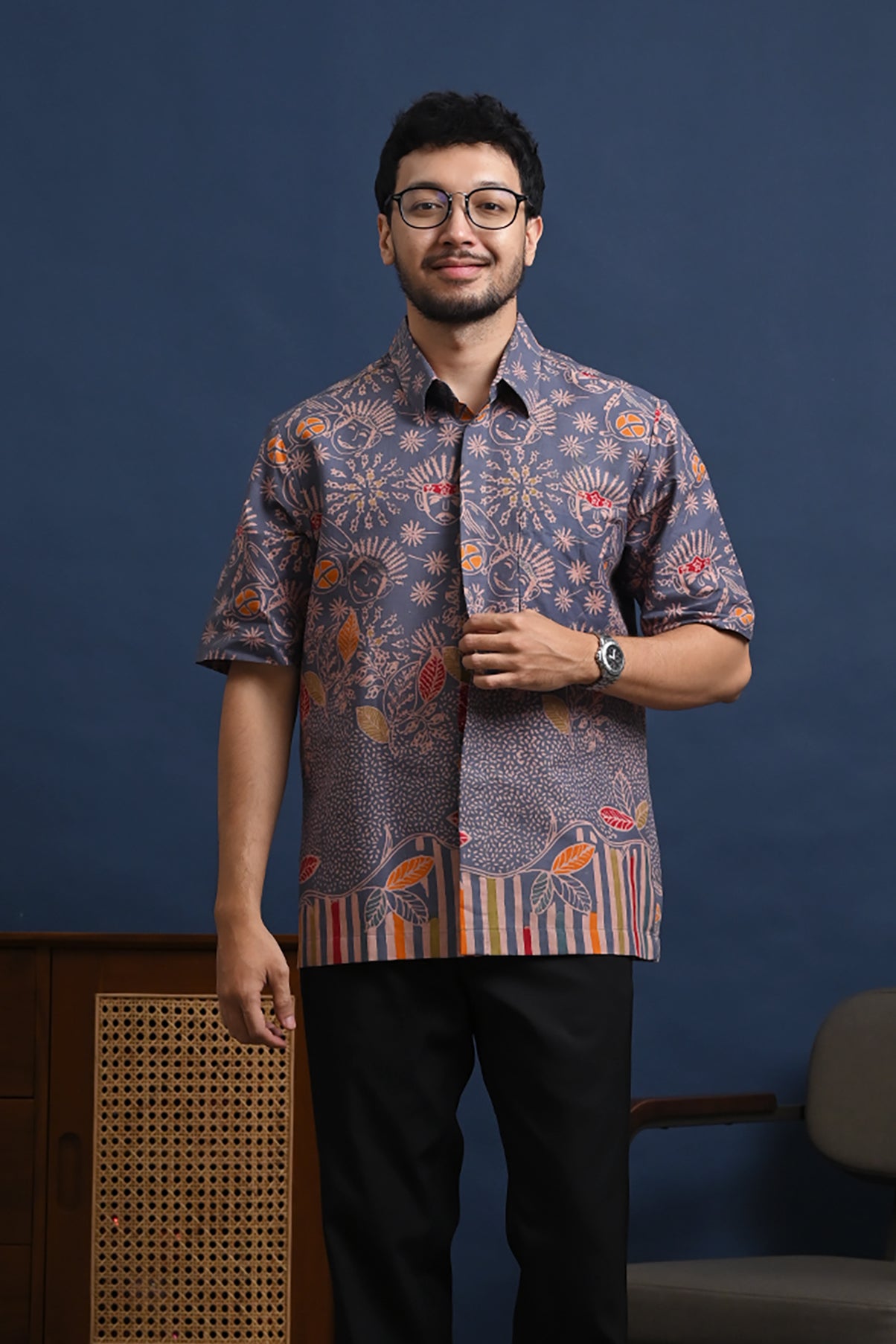 Betawi Grey Short M0306